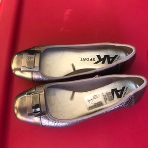 Silver Anne Klein Flats